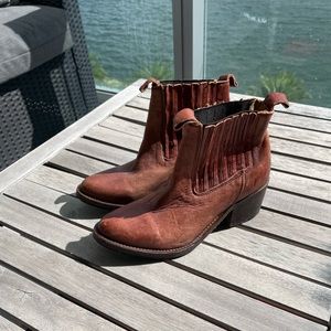 Vintage look modern cowboy boots